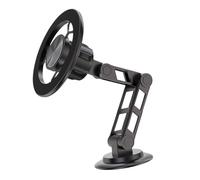 Support de téléphone magnétique sous vide - Support pliable antidérapant, support de téléphone magnétique réglable à 360° | Pour SUV, camion, berline, tableau de bord, pare-brise, voyage, navigation