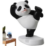 Support de téléphone mignon en forme de panda de dessin animé - Stable et antidérapant - Accessoires de bureau décoratifs pour rebord de fenêtre, cheminée, bibliothèque