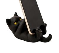 Support de téléphone mignon imprimé 3D décoratif en forme de chat | Support de tablette en forme d'animal - Décoration d'intérieur pour tablette, maison, étude, chambre à coucher, salon, avion