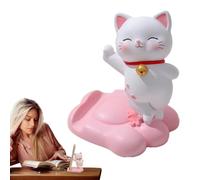 Support de téléphone mignon pour bureau, support de téléphone chat | Adorable décoration de bureau en forme de chat pour regarder des vidéos, passer des appels vidéo