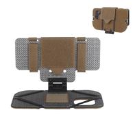 Support de Téléphone Molle D'extérieur, Planche de Navigation Pliable et Légère avec Support de Téléphone Grand Angle, Support de Téléphone Tactique pour 15 Pro(Brown)