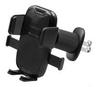 Support de téléphone monté sur grille d'aération de voiture compatible avec les téléphones de 4,7 à 7,2" doté d'un système de verrouillage automatique et d'une articulation à rotule rotative (noir)