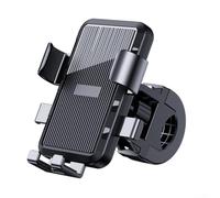 Support de téléphone moto pour guidon et rétroviseur, 360° | Support rotatif avec poignée antidérapante en silicone pour véhicules électriques, vélo, VTT, support ABS de qualité
