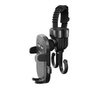 Support de téléphone multifonction pour poussettes de bébé et double crochet 2 en 1 - Support de téléphone organisateur pour un usage quotidien - Crochet de poussette