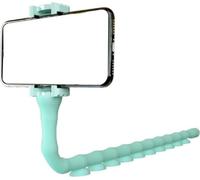 Support de téléphone Multifonctionnel Mignon Ver Lazy Mobile Bracket Octopus Triangle Puissant Adsorption pour Home Vélo Cyan
