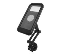 Support de Téléphone Noir Étanche pour Moto Tout-Terrain | Contrôle sans Utilisation des Mains, Protection Antichoc, Installation sans Outil, Retrait Rapide, Plastique Noir