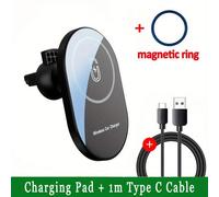 Support de téléphone Nouveau support magnétique pour station de charge rapide pour voiture., Noir avec câble
