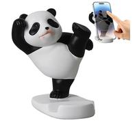 Support de téléphone Panda - Support de téléphone de bureau en forme de panda de dessin animé - Accessoires de bureau multifonctionnels, ornements de bureau décoratifs pour rebord de fenêtre, cheminée