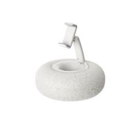 Support de téléphone pelucheux avec bol à collation, support magnétique réglable à 360°, compatible avec les smartphones et tablettes de 10,2 à 13 cm, support rotatif mains libres pour lit, canapé et