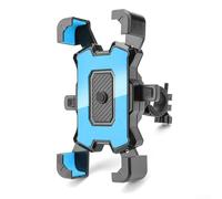 Support de téléphone pivotant à 360 degrés pour Samsung et appareils - Construction robuste en ABS - S'adapte à la plupart des guidons standard (modèle de guidon bleu-1)