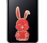 Support de téléphone pliable en forme de lapin, support de téléphone multifonction - Support universel pour anniversaire, fête des mères, Pâques