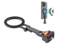 Support de téléphone pliable magnétique en métal pour prise de vue en direct à la première personne multifonction horizontale et verticale