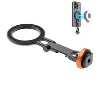 Support de téléphone pliable magnétique en métal pour prise de vue en direct à la première personne multifonction horizontale et verticale