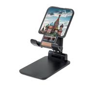 Support de téléphone pliable pour bureau, support de téléphone portable et réglable pour téléphone portable, cathédrale Saint-Basile, carré rouge à Moscou, support de tablette adapté à la plupart des