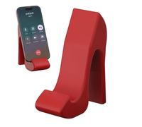 Support de téléphone portable, 7,5 x 11 cm, forme de cellule à talons hauts, accessoire de visualisation stable, support de bureau décoratif compact pour appels vidéo, divertissement, enregistrement