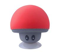 Support de téléphone portable à ventouse pour haut-parleur Bluetooth Motif champignon Rouge 55 x 55 mm