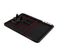 Support de téléphone portable - Akozon - Tapis antidérapant - Rouge - Universel - Facile à installer