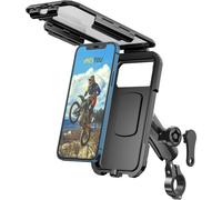 Support de téléphone portable antivol et étanche pour moto - iMESTOU Support de téléphone pour vélo 1" Support de guidon à rotule avec bras à