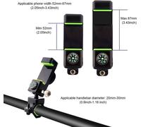 Support de téléphone portable antivol sans lumière pour vélo/moto (vert)