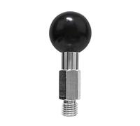 Support de téléphone portable avec boule de 2,5 cm M10 x 1,25 mm - Filetage mâle - Pour moto - Installation facile - M10 x 1,25 mm - Accessoire de téléphone pour moto - Longueur : 62,5 mm