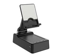 Support de téléphone portable avec haut-parleur - Chargeur sans fil pratique pour smartphone, design antidérapant pour plus de stabilité | Station d'accueil compacte pour téléphones et tablettes