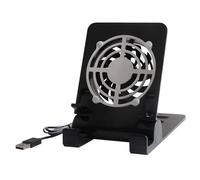 Support de téléphone portable de bureau, support pliable pour smartphone avec ventilateur de refroidissement | Réglable pour tablette pour salon, bureau, cuisine, chambre, salle de conférence