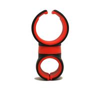 Support De TéLéPhone Portable De Navigation De Voiture De Sortie D'Air Support De VéLo Double C Support De VéLo Rotatif à 360 DegréS TPU Environnemental Support De TéLéPhone Portable Noir Rouge