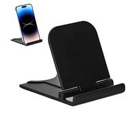 Support de téléphone portable de table - Design pliable - Support d'angle réglable - Support universel rotatif à 360° pour téléphone portable - Support compact pour voyage et bureau - Antidérapant