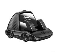 Support de téléphone portable de voiture 2 en 1 pour tableau de bord et plaque d'immatriculation, support de voiture réglable à 360° compatible avec smartphones, support de téléphone compact en ABS