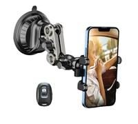 Support de téléphone portable de voiture avec base à ventouse puissante | Accessoires de voiture anti-secousses, support de téléphone réglable à 360 degrés pour tableau de bord de voiture