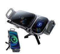 Support de téléphone portable de voiture pour chargement sans fil - Support pour grille d'aération, design à double bobine | Support de navigation pour smartphones à écran droit, appareils mobiles