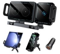 Support De Téléphone Portable De Voiture Pour Galaxy Z Fold 6 5 4 3 2 Avec Fonction De Charge 15 W Dual Coils Qc 3.0 Fast
