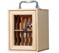 Support de téléphone portable en bois avec 60 compartiments - Boîte de sécurité murale pour téléphone portable - Idéal pour les écoles militaires, les bureaux, les usines - Solution de rangement