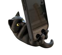 Support de téléphone portable en forme de chat imprimé en 3D - Accessoire | Support animal pour smartphone et tablette pour liseuse, tablette, bureau à domicile, bureau, chambre à coucher, salon