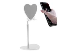 Support de téléphone Portable en Forme de cœur - Trépied pour téléphone Portable, Support de téléphone Portable télescopique, Support de Tablette en métal en Forme de cœur pour téléphone, Tablette