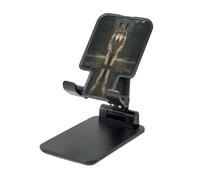 Support de téléphone portable et pliable avec inscription « Staring at The Hungry Wolf » - Support de téléphone de bureau réglable pour iPhone, téléphones portables et tablettes