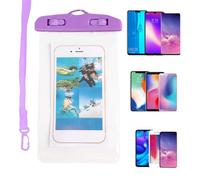 Support de téléphone portable étanche - Pour activités en bateau, écran tactile, avec cordon pour vélo, bateau, camping, kayak, croisière, parc aquatique, pêche, plongée avec tuba