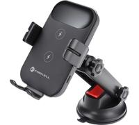 Support de téléphone portable FORCELL Support voiture sur console centrale/fenêtre avec chargement sans fil 15W HS4