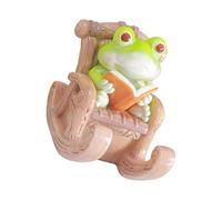 Support de téléphone portable grenouille en résine avec joli design double usage pour regarder des vidéos miniatures, modèle grenouilles