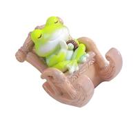 Support de téléphone portable grenouille en résine avec joli design double usage pour regarder des vidéos miniatures, modèle grenouilles