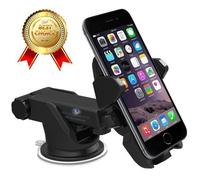 Support de téléphone portable - INN® - Rotation 360 - Compatible 3 à 6,5 pouces - Durable - Noir