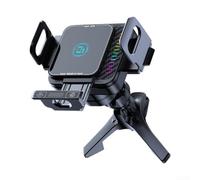 Support de téléphone portable intelligent à induction 15 W Charge rapide Auto Grip tableau de bord pare-brise grille d'aération support pour voitures camionnettes