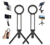 Support De Téléphone Portable Ma38, Mini Trépied for Magsafe, Perche À Selfie De Poche en Alliage D'aluminium, Support Magnétique Réglable, Support De Téléphone Portable(2 pcs - Black)
