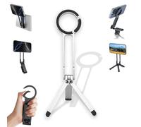 Support De Téléphone Portable Ma38, Mini Trépied for Magsafe, Perche À Selfie De Poche en Alliage D'aluminium, Support Magnétique Réglable, Support De Téléphone Portable(Silver)