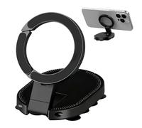 Support de téléphone portable magnétique sous vide pour voiture - Support rotatif à 360° avec 18 ventouses puissantes pour tableau de bord, verre, miroirs et carrelage - Suport universel pour