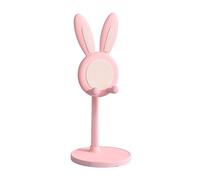 Support de téléphone portable mignon - Support convivial pour cas épais de lapin | Figures de lapin Décoration d'intérieur | Accessoire de bureau animal de dessin animé réglable pour les