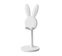 Support de téléphone portable mignon Support réglable en forme de lapin, support de tablette de téléphone portable animal de dessin animé | Accessoire de bureau mignon compatible avec les valises