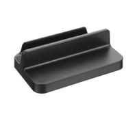 Support de Téléphone Portable Multifonction pour Smartphones et Étuis | Alliage D'aluminium et Silicone, Forme Arrondie Noire, Protection Anti-rayures, Usage Cinéma