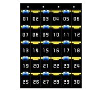 Support de téléphone portable : organiseur de vêtements de poche numéroté, accessoires et organisation de bureau dans la salle de classe | Rangement mural suspendu pour téléphone portable, 30 grilles