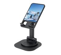 Support de téléphone portable Penguin Antarctica Ice - Hauteur réglable - Rotation à 360° - Support de téléphone portable pliable - Accessoires de bureau - Compatible avec tous les téléphones
